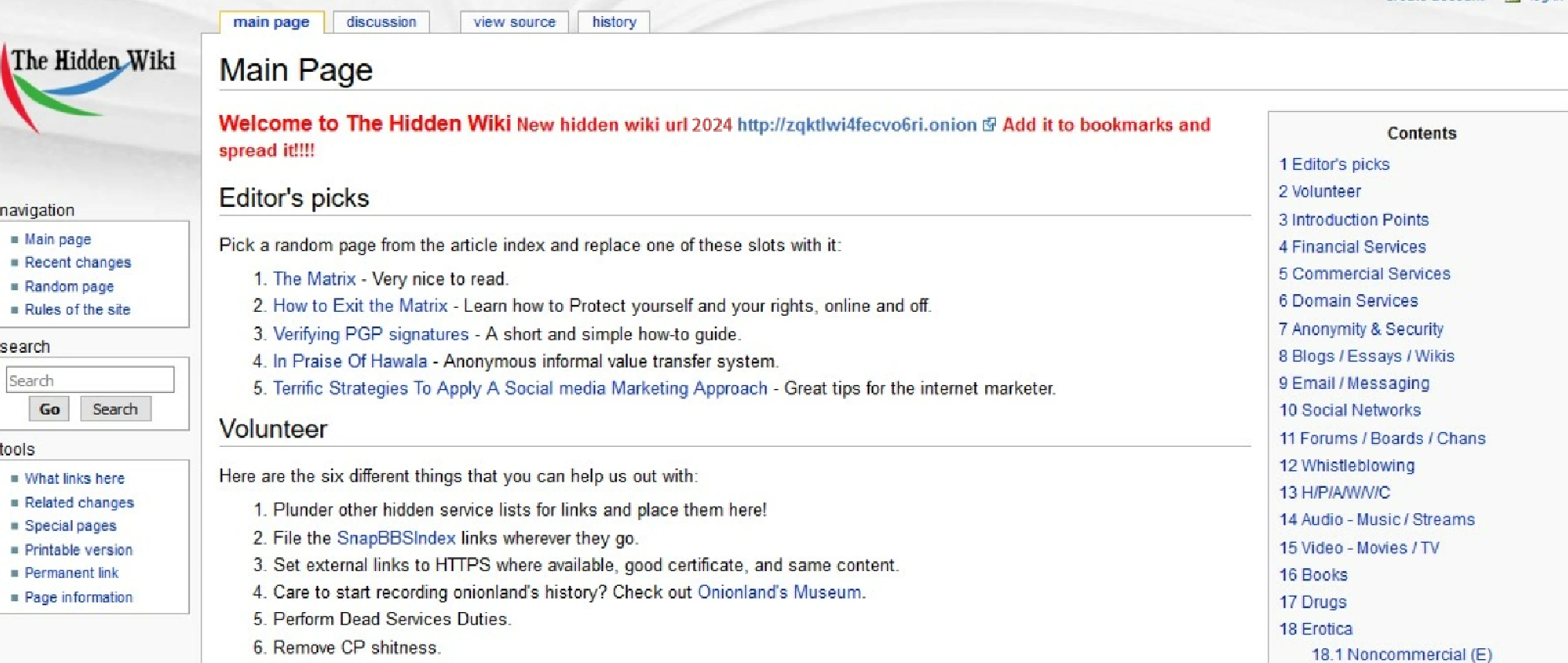 people still using hidden wiki